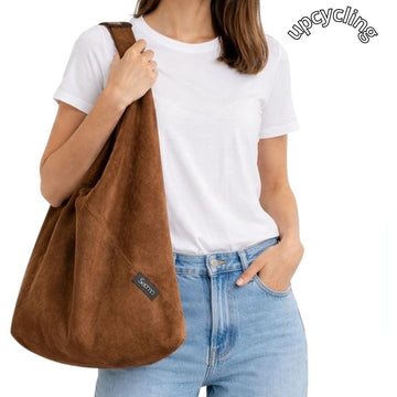 Borsa ORIGAMI - VELLUTO MARRONE