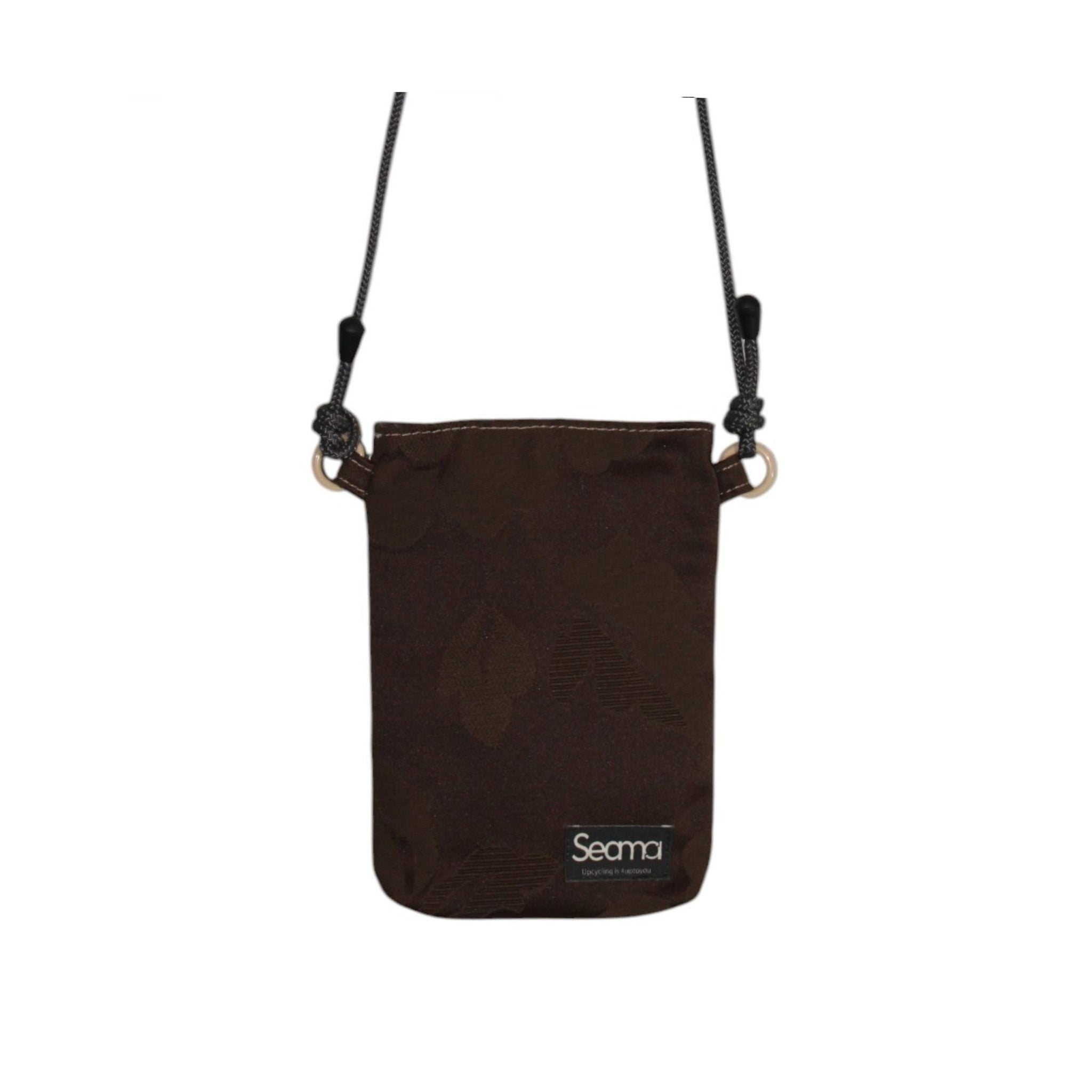 Fabric Cell Phone Holder - BROWN